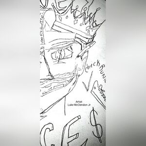 Abstract Black and White Art Print